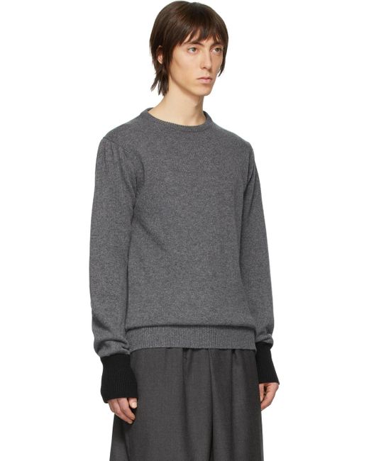 Random Identities カシミヤ グレー ニット セーター カラー グレー メンズ Lyst