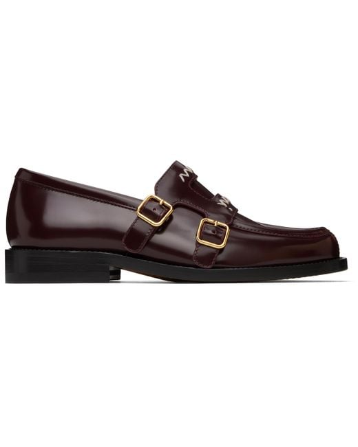 Marni Burgundy Bambi 3.0 Loafers in Black | Lyst display picture 1