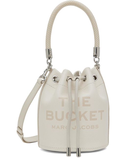 Marc Jacobs Multicolor White 'the Leather Bucket' Bag