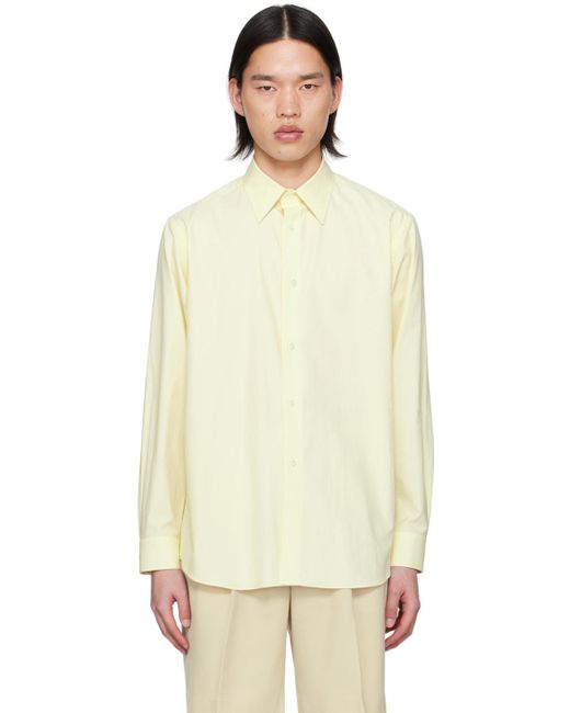 Auralee Yellow Finx Shirt for men