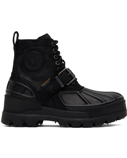 Polo Ralph Lauren Black Oslo Boots for men