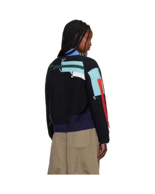 YMC Blue Atomic Cardigan