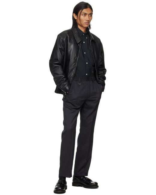 Sophnet Black Standard Easy Trousers for men