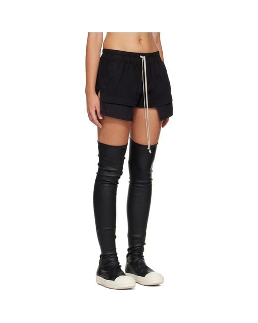 Rick Owens Black Tower Fog Boxer Shorts