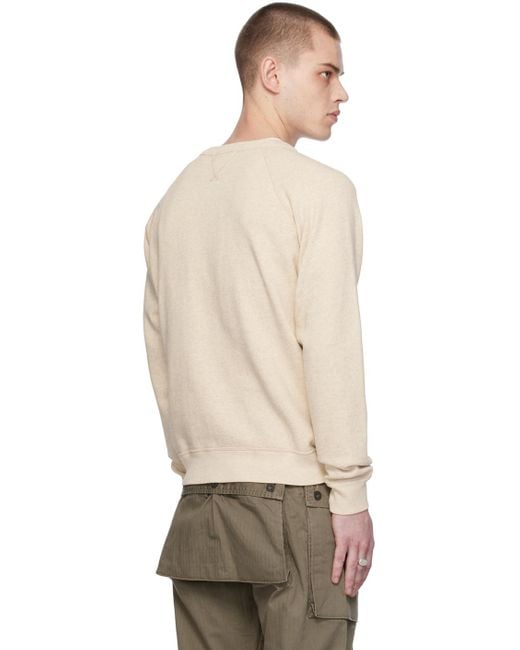 RRL Natural Raglan Sweatshirt for men