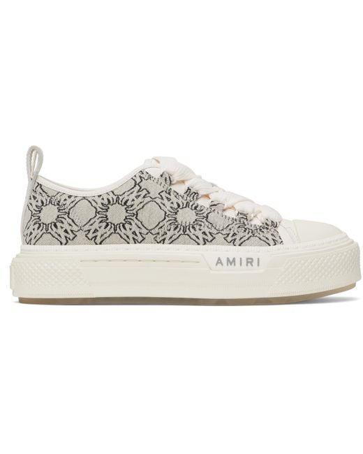 Amiri Black Ma Quad Jacquard Court Low Sneakers