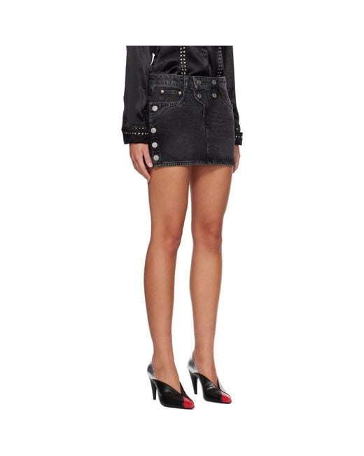 Isabel Marant Black Ralma Miniskirt