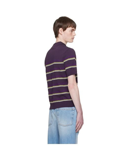 Casablanca Blue Stripe Polo for men
