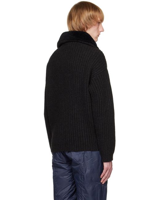 Giorgio Armani Black Neve Sweater for men
