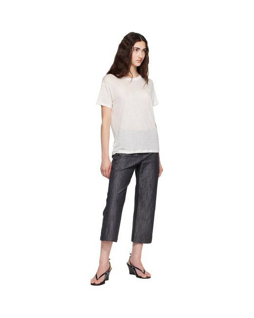 Baserange White Loose T-Shirt
