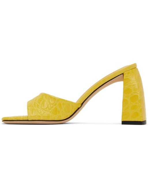 By Far Black Yellow Michele Mules