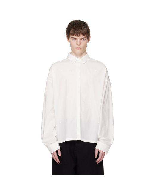 HELIOT EMIL White Falerae Ls Shirt for men