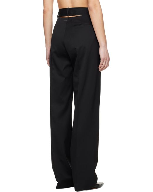 MM6 by Maison Martin Margiela ブラック Tailoring ウールブレンド トラウザーズ Black