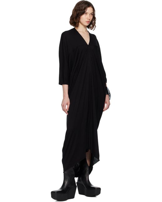 Rick Owens ブラック Concordians Kite マキシワンピース Black