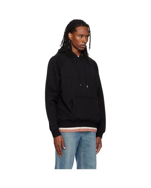 Wooyoungmi Black Logo Hoodie for men
