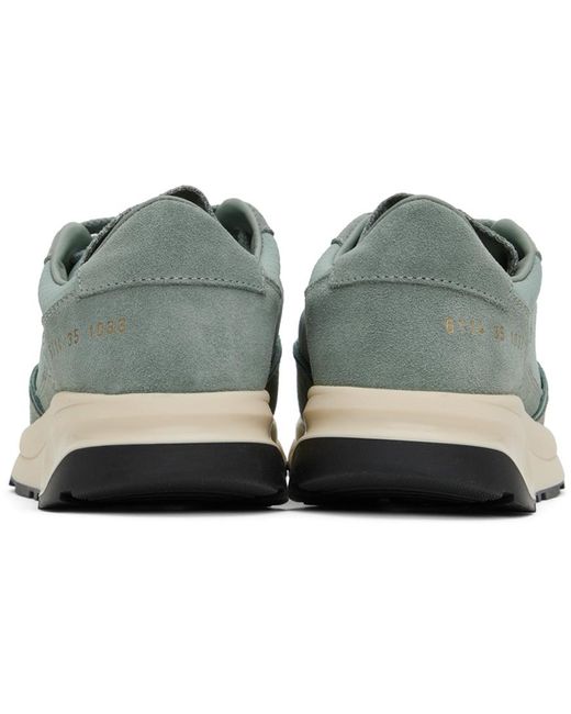 Common Projects Black Green Track 80 Sneakers