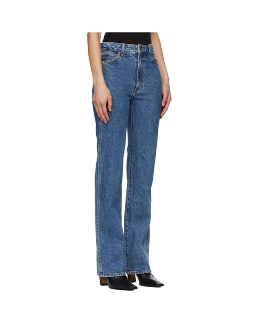Khaite Blue Danielle Stretch Jeans