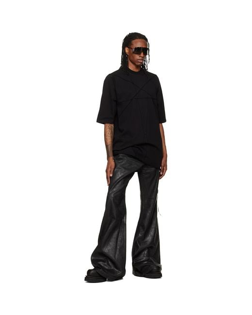 Rick Owens Black Tower Pentastitch Jumbo/T-Shirt for men