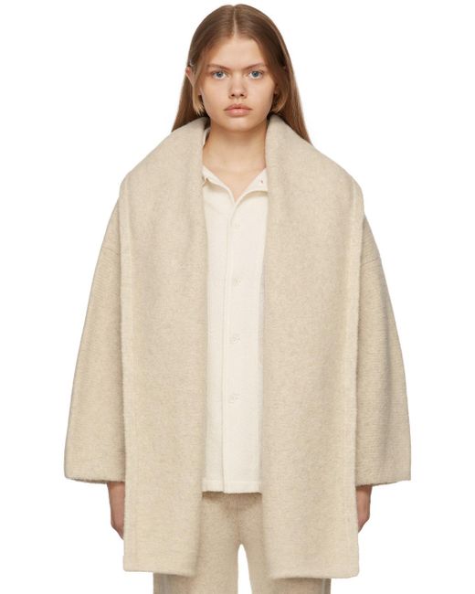Lauren Manoogian Synthetic Capote Coat in Ecru (Natural) - Lyst