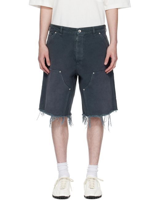 Maison Margiela Blue Stud Shorts for men