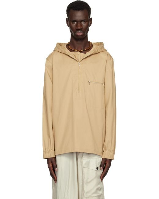 Dries Van Noten Black Half-Zip Jacket for men
