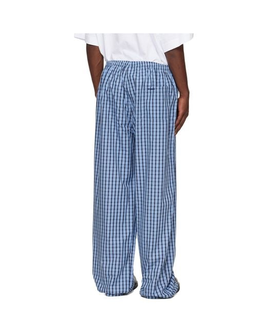 Vetements Blue Pyjama Pants for men