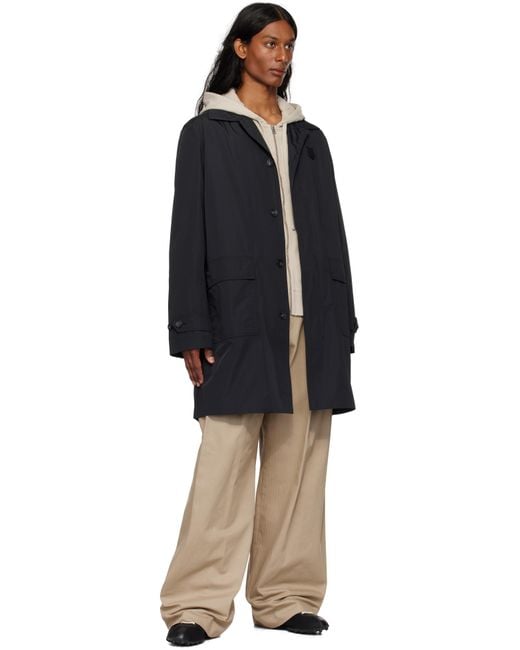 メンズ Maison Kitsuné ブラック ライト マックコート Black