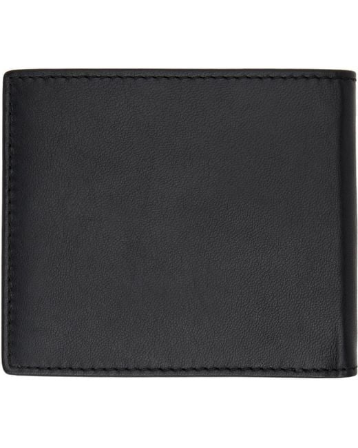 HUGO Black Stacked Logo Wallet for men