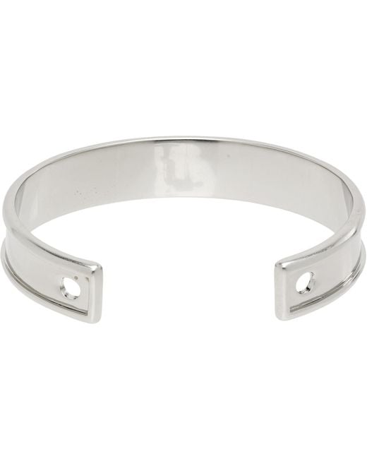 MM6 by Maison Margiela Metallic Numeric Cuff Bracelet for men
