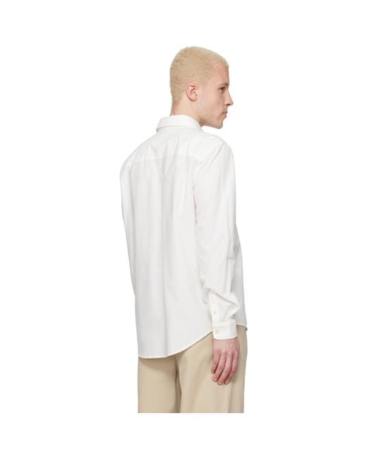 A.P.C. Black Harris Shirt for men