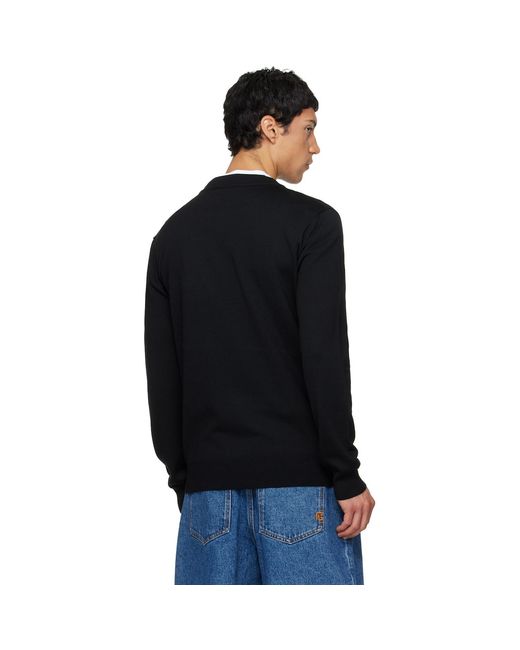 Balmain Black Merino Wool Sweater for men