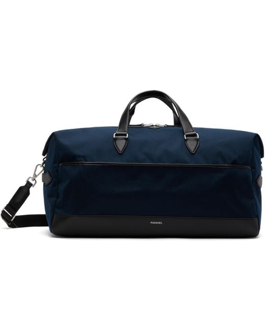 Paravel Black Rove Duffle Bag for men