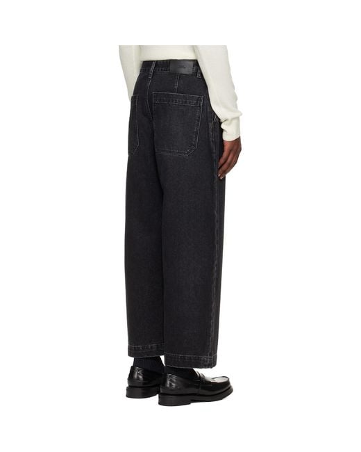 Studio Nicholson Black Puch Denim Jeans for men