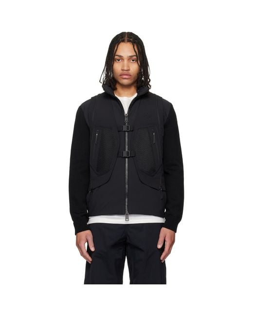 Moncler Black 'Matt' Spica 2-In-1 Vest for men