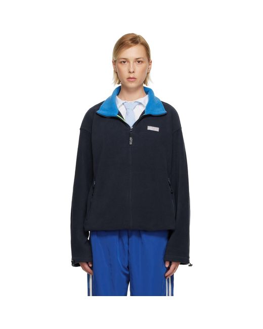 Sandy Liang Blue Ascher Pullover Jacket