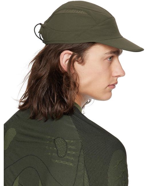 Roa Green Khaki Saharan Cap for men