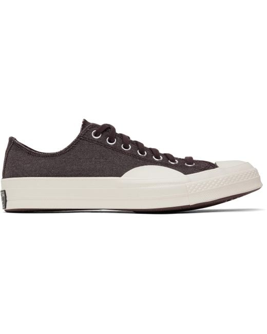 Converse Black Burgundy Chuck 70 Tough Textures Low Top Sneakers for men
