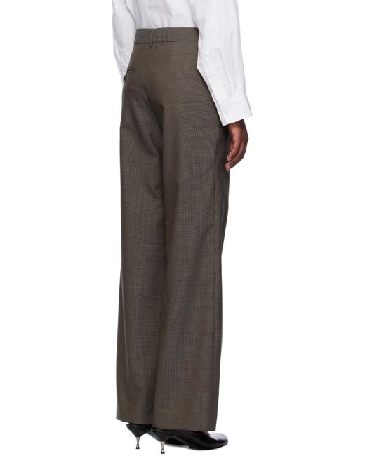 Pantalon Gris À Fermoir À Bouton Our Legacy en coloris Black
