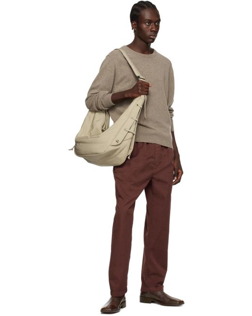 Grand sac soft game taupe Lemaire pour homme en coloris White