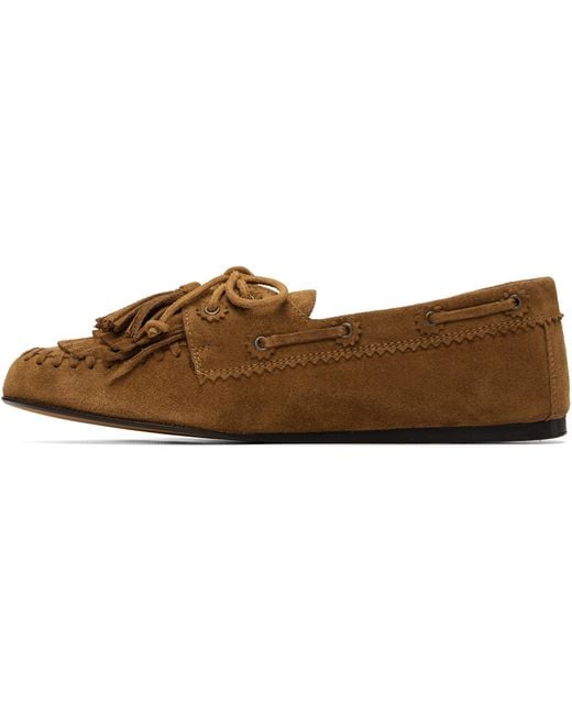 Isabel Marant Brown Fersi Loafers