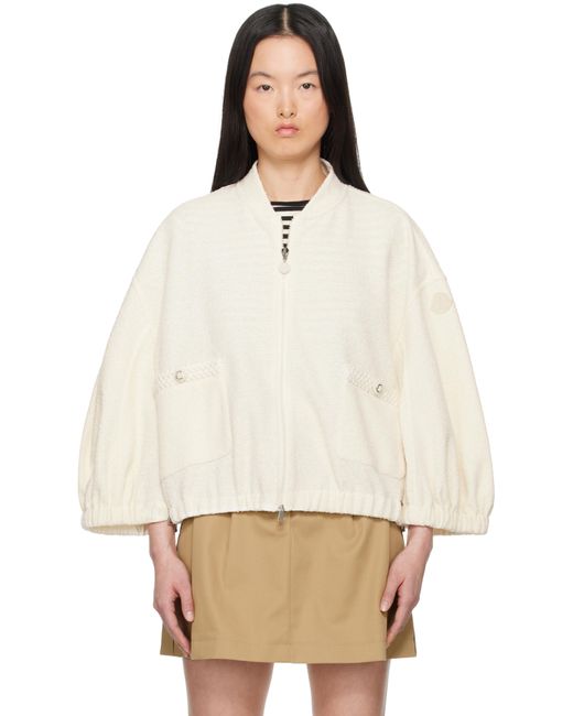 Moncler オフホワイト ジップアップジャケット White
