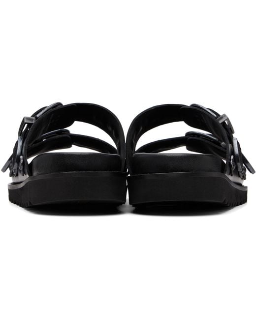 Toga Virilis Black Ssense Exclusive Buckle Sandals for men