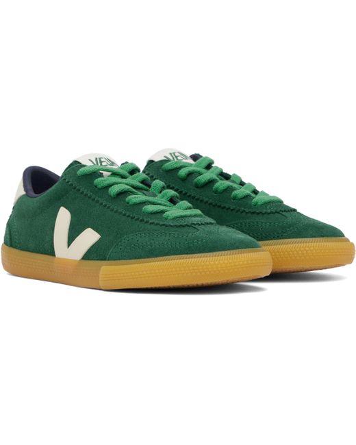 Baskets Volley Vert Et En Suède Veja en coloris Green