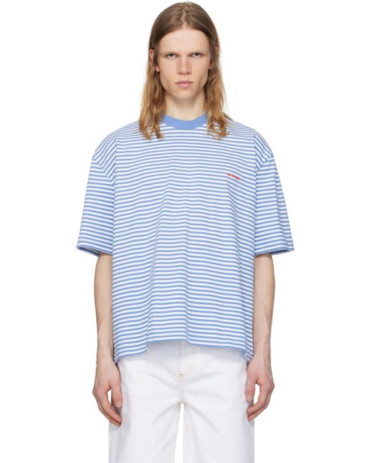Sunnei Blue Mega Over T-Shirt for men