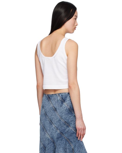 Alaïa Black Crop Tank Top