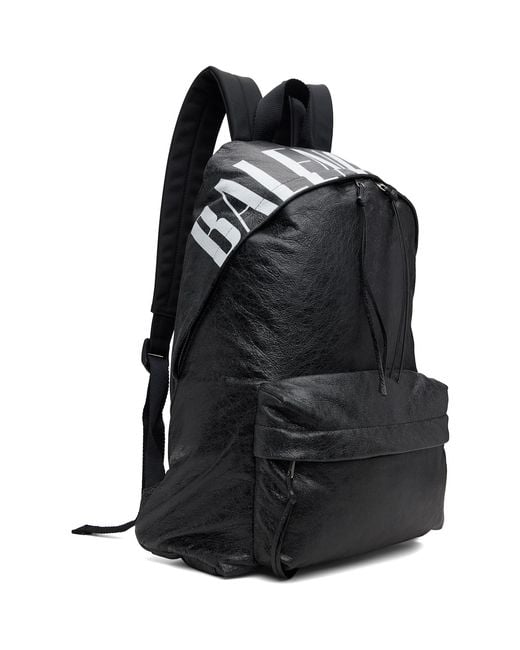 Balenciaga Black Vintage Area Storico Editor Backpack for men