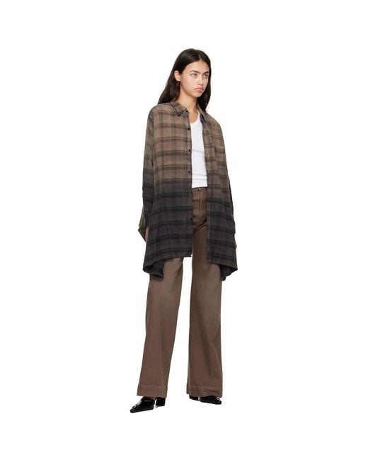 R13 Brown Flared Jeans