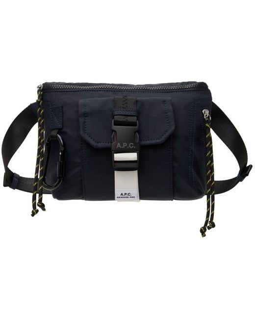 A.P.C. Black Trek Bum Bag for men