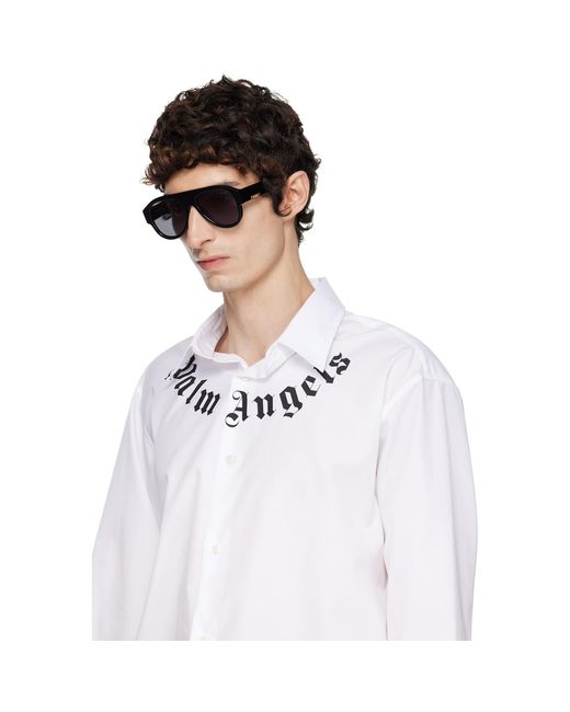 Palm Angels Gray Bucks Sunglasses for men