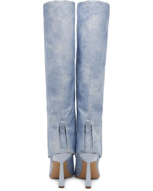 【関税込み】GIABORGHINI ブルー Rosie 31 ブーツ Gia Borghini Giaborghini Blue Rosie 31 Boots in White | Lyst